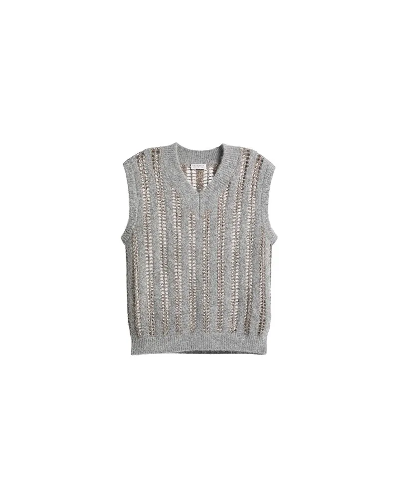 Brunello Cucinelli STRICKWAREN - Pulloverauf YOOX.COM Grau