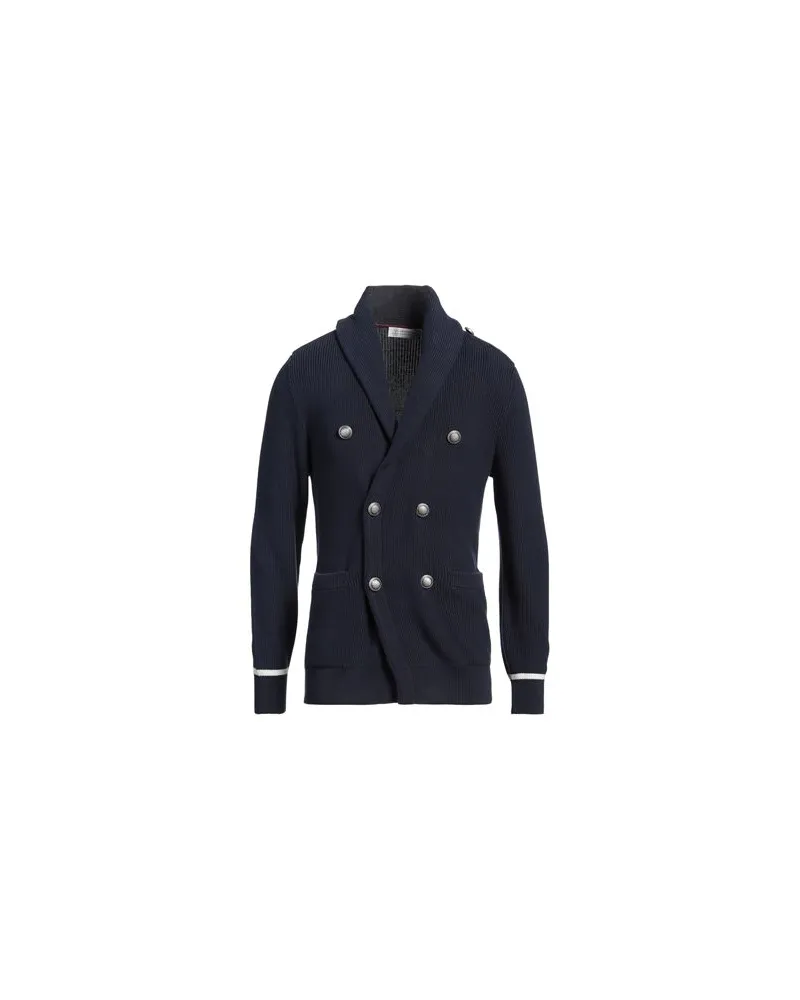 Brunello Cucinelli STRICKWAREN - Strickjackenauf YOOX.COM Nachtblau