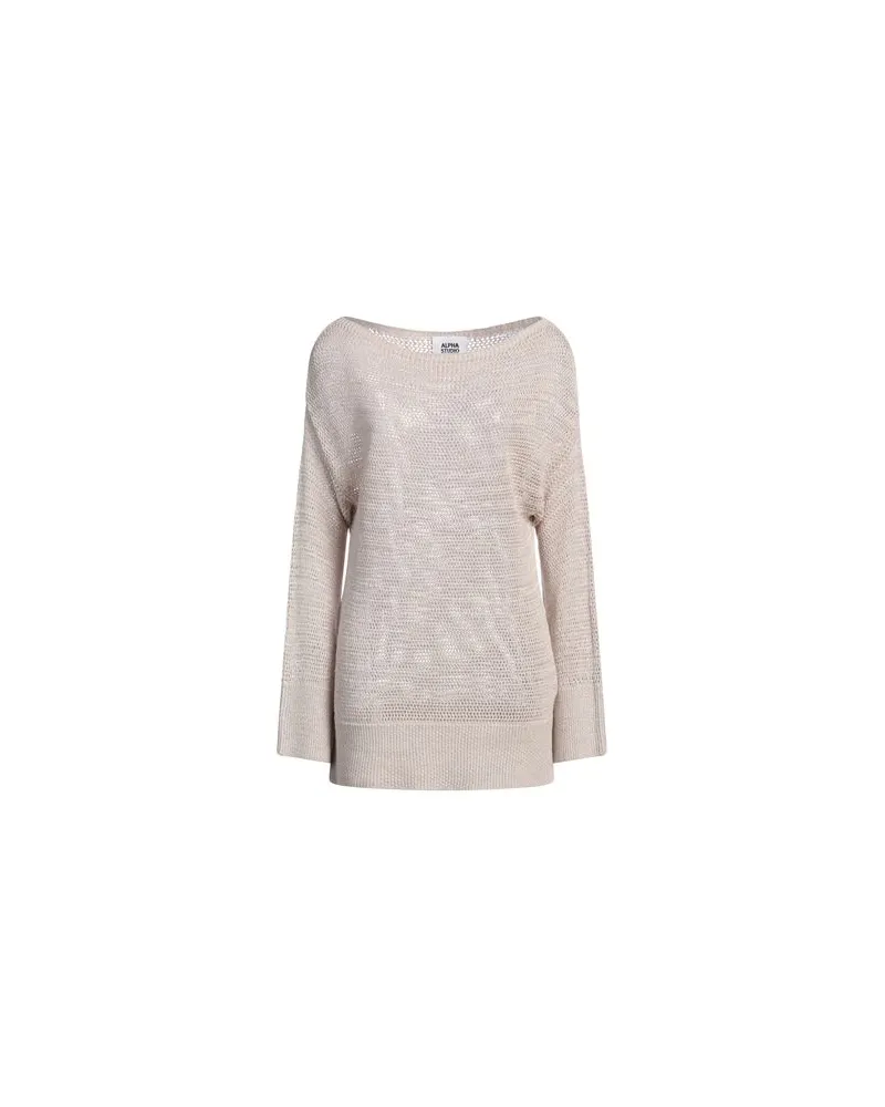 Alpha Studio STRICKWAREN - Pulloverauf YOOX.COM Beige