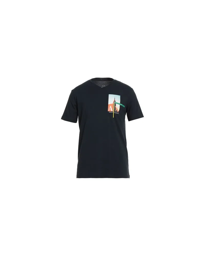 Armani Exchange TOPS - T-shirtsauf YOOX.COM Marineblau