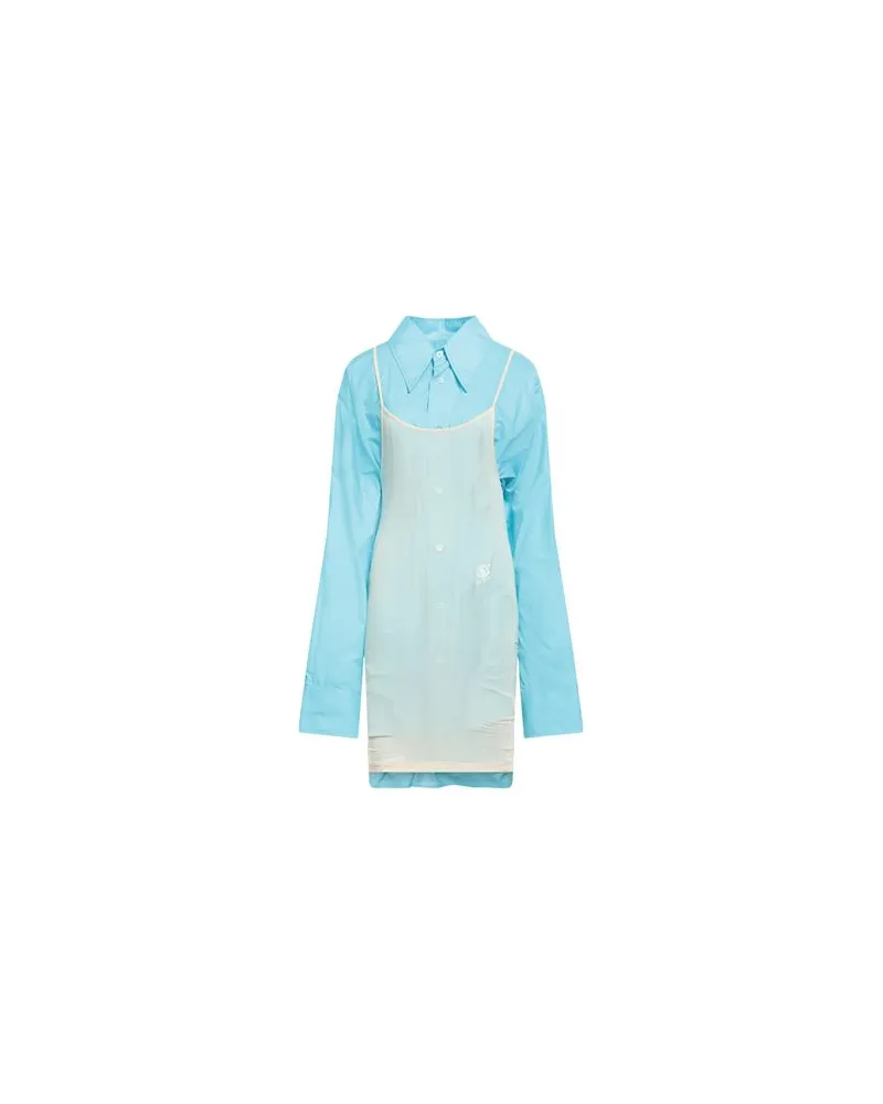Maison Margiela KLEIDER - Midi-Kleiderauf YOOX.COM Azurblau