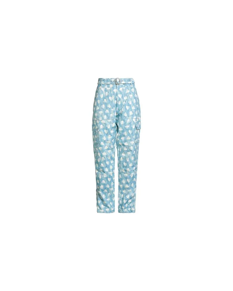 Alessandra Rich HOSEN & RÖCKE - Hosenauf YOOX.COM Azurblau