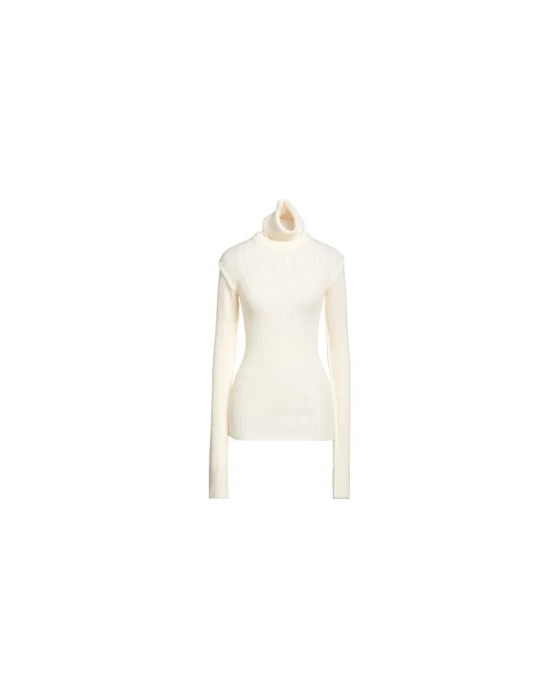 SPORTMAX STRICKWAREN - Rollkragenpulloverauf YOOX.COM Cremeweiß