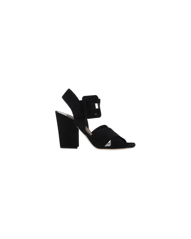 Sergio Rossi SCHUHE - Sandalenauf YOOX.COM Schwarz