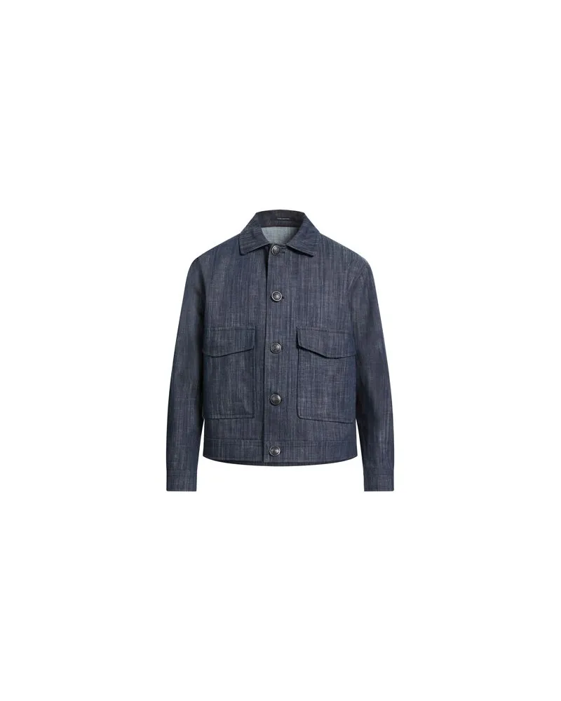 Tagliatore JACKEN & MÄNTEL - Jeansjacken/Mäntelauf YOOX.COM Blau