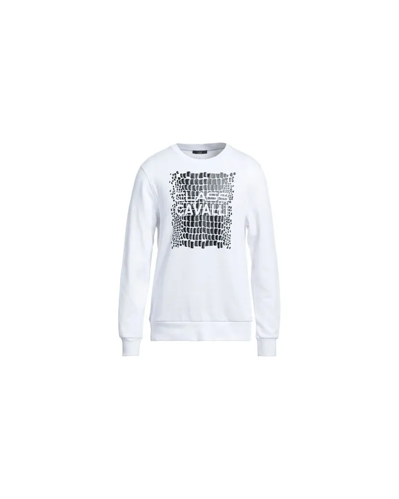 Roberto Cavalli TOPS - Sweatshirtsauf YOOX.COM Weiß