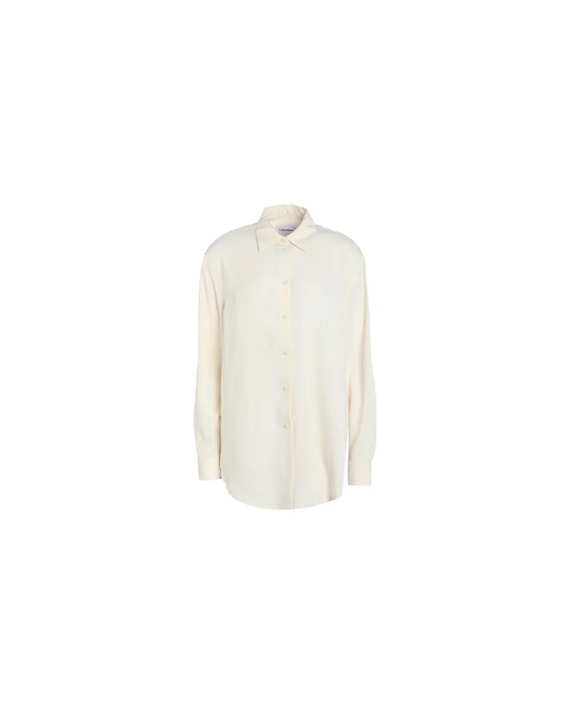 Calvin Klein RECYCLED CDC RELAXED SHIRT   - TOPS - Hemdenauf YOOX.COM Elfenbein