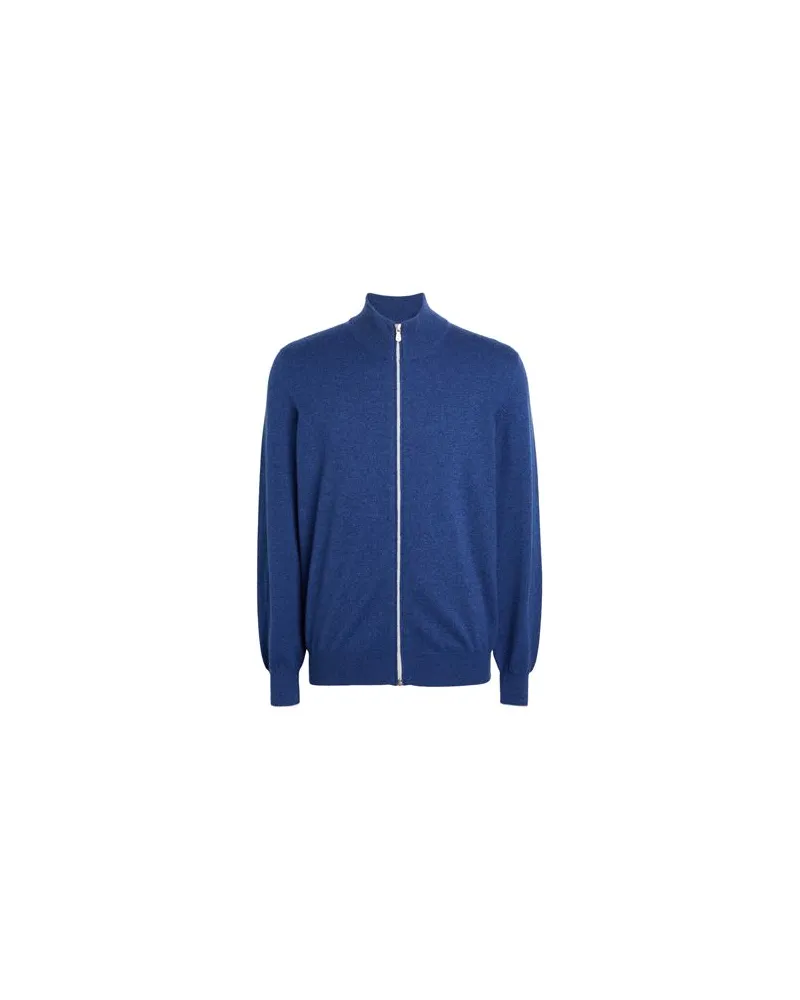 Brunello Cucinelli STRICKWAREN - Strickjackenauf YOOX.COM Blau