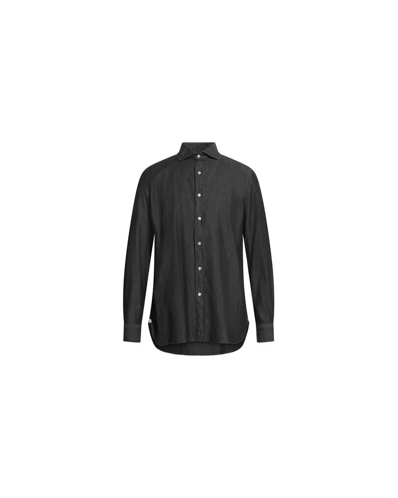 Luigi Borrelli TOPS - Jeanshemdenauf YOOX.COM Schwarz