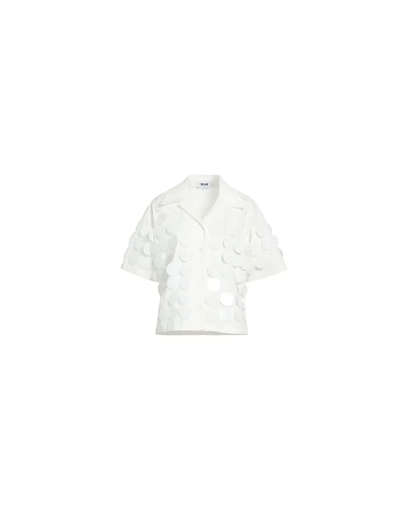 MSGM TOPS - Hemdenauf YOOX.COM Weiß