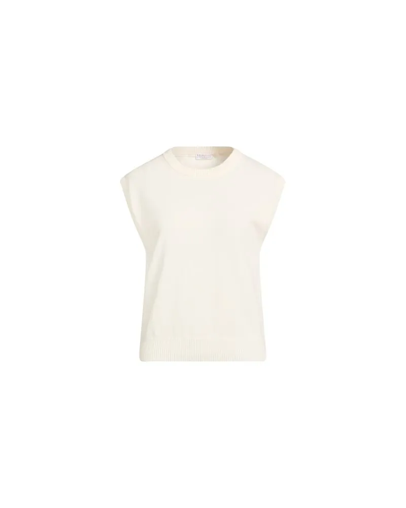 Brunello Cucinelli STRICKWAREN - Pulloverauf YOOX.COM Elfenbein