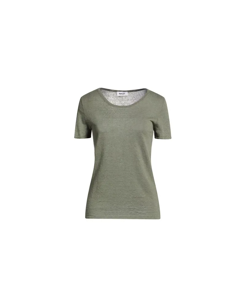 BASE Milano TOPS - T-shirtsauf YOOX.COM Salbeigrün