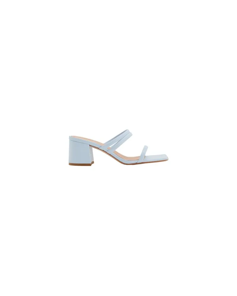 8 by Yoox LEATHER STRIPE SANDAL  - SCHUHE - Sandalenauf YOOX.COM Himmelblau