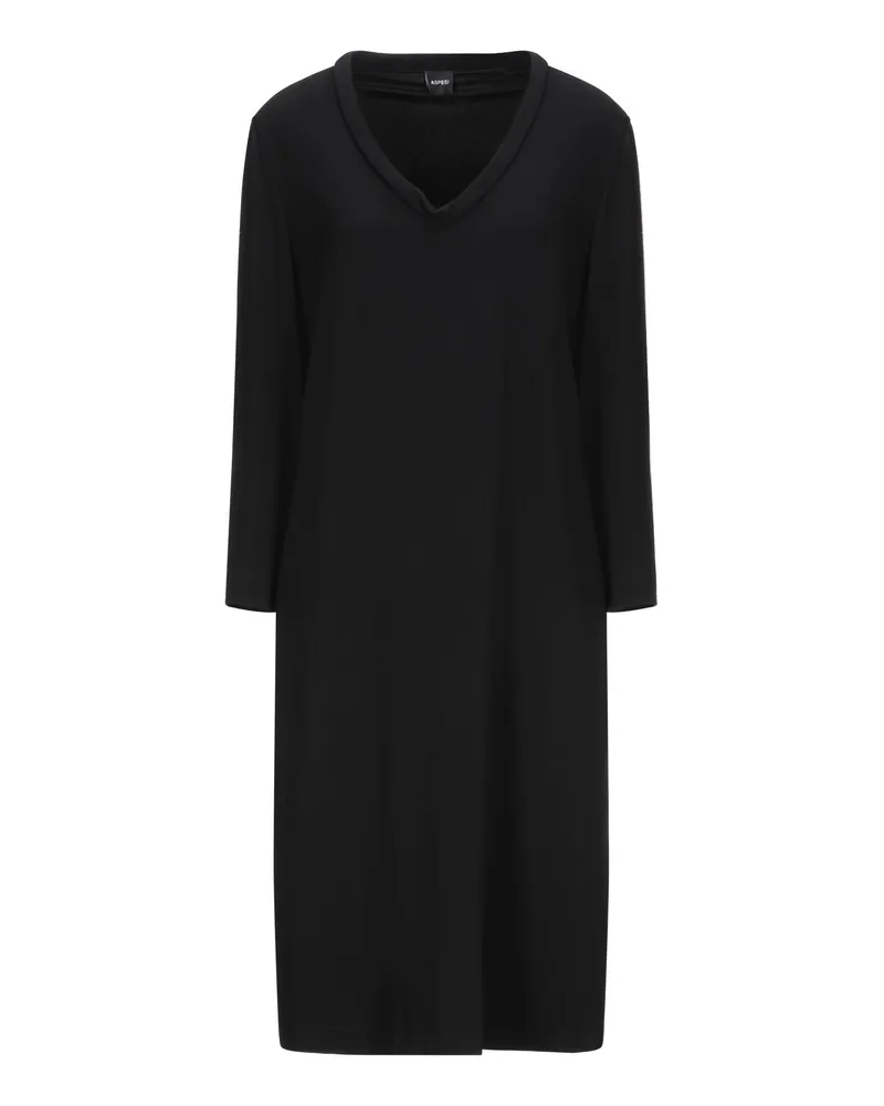 ASPESI Midi-Kleid Schwarz