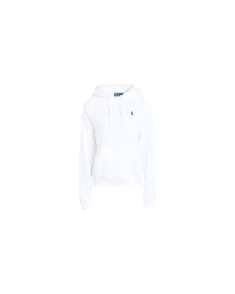 Ralph Lauren SHRUNKEN FIT FLEECE HOODIE  - TOPS - Sweatshirtsauf YOOX.COM Weiß