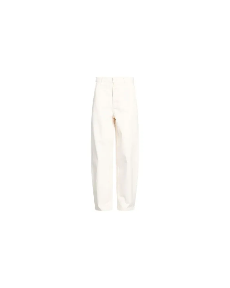 AMI Paris HOSEN & RÖCKE - Jeanshosenauf YOOX.COM Cremeweiß