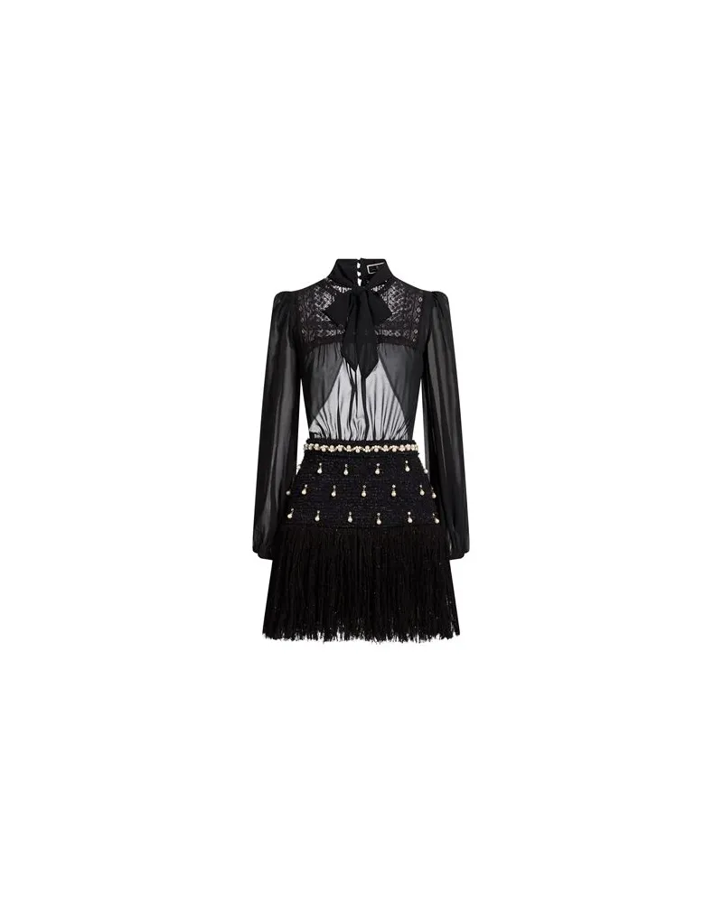 Elisabetta Franchi KLEIDER - Mini-Kleiderauf YOOX.COM Schwarz