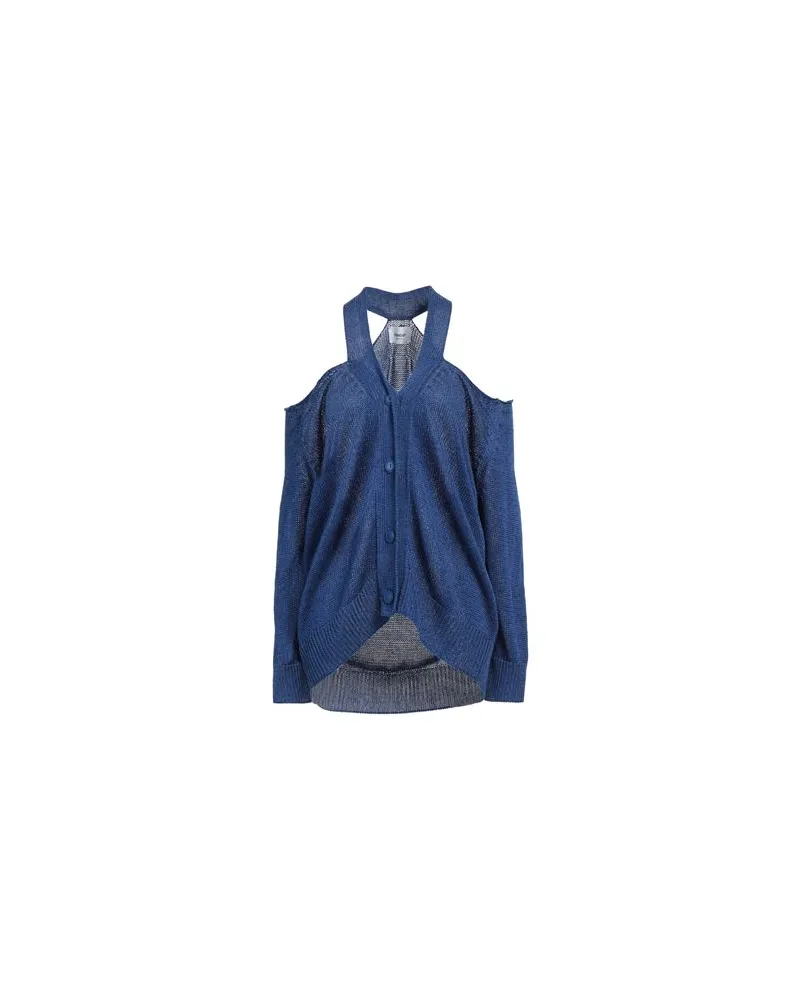 Dondup STRICKWAREN - Strickjackenauf YOOX.COM Blau