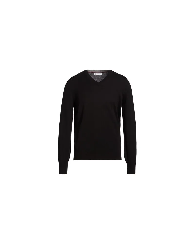 Brunello Cucinelli STRICKWAREN - Pulloverauf YOOX.COM Schwarz