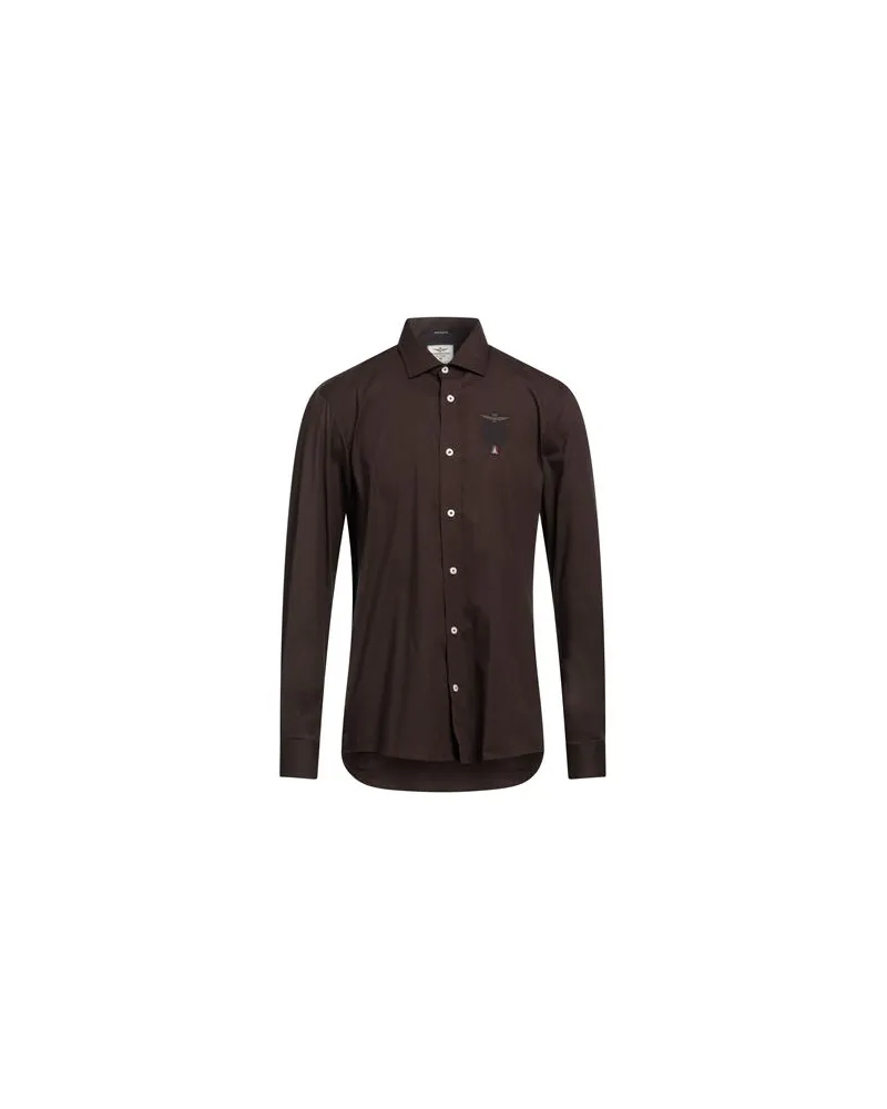 Aeronautica Militare FRECCE TRICOLORI - TOPS - Hemdenauf YOOX.COM Dunkelbraun