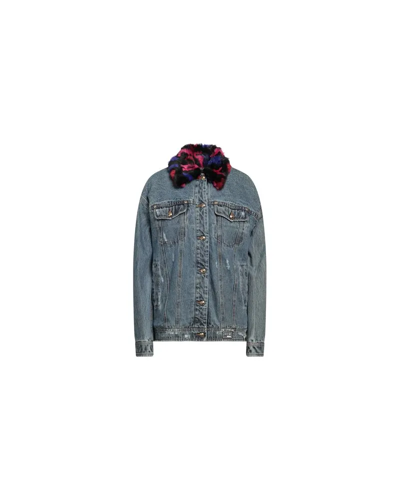 Versace Jeans JACKEN & MÄNTEL - Jeansjacken/Mäntelauf YOOX.COM Blau