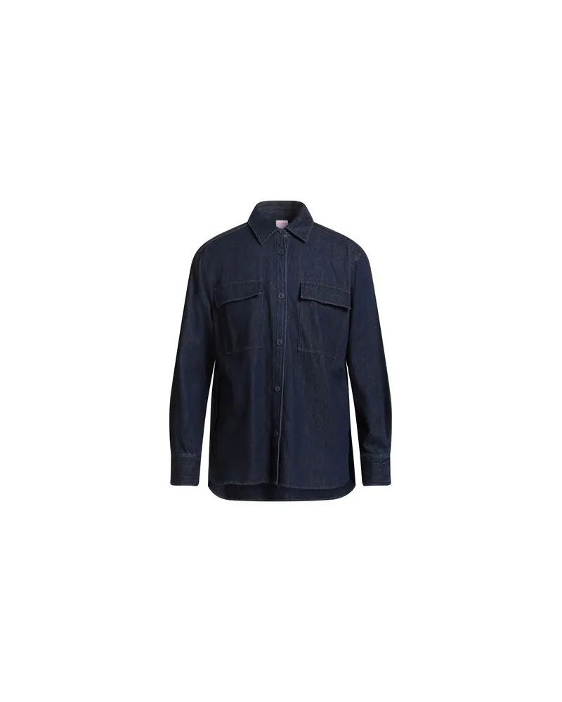 Sun68 TOPS - Jeanshemdenauf YOOX.COM Blau