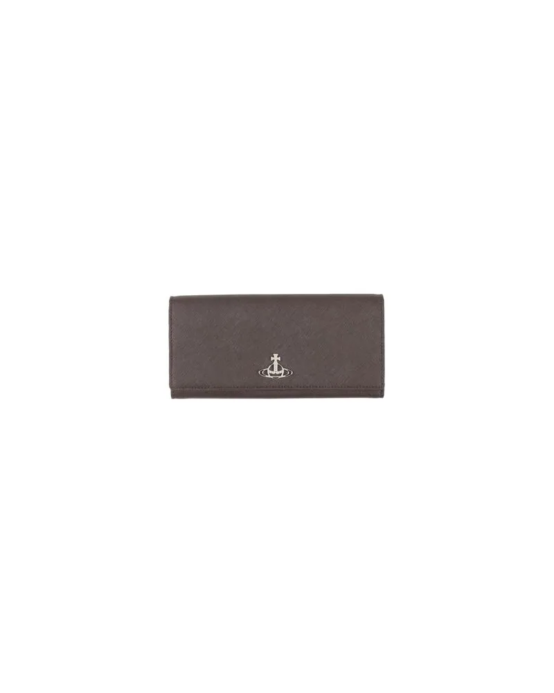 Vivienne Westwood Kleinlederwaren - Brieftaschenauf YOOX.COM Schokobraun