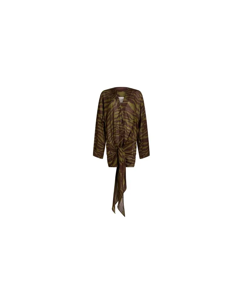 ATTICO KLEIDER - Midi-Kleiderauf YOOX.COM Militärgrün