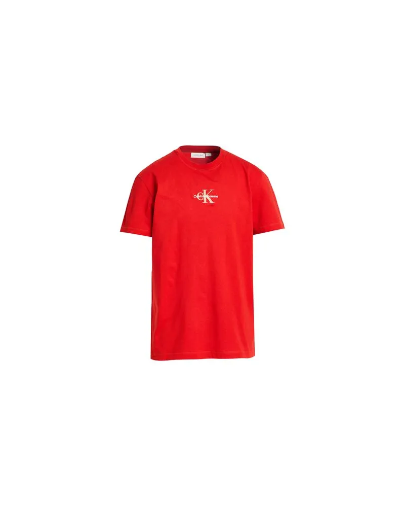 Calvin Klein TOPS - T-shirtsauf YOOX.COM Tomatenrot