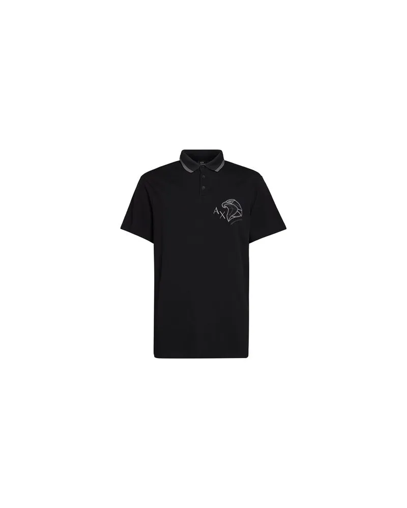 Armani Exchange TOPS - Poloshirtsauf YOOX.COM Schwarz