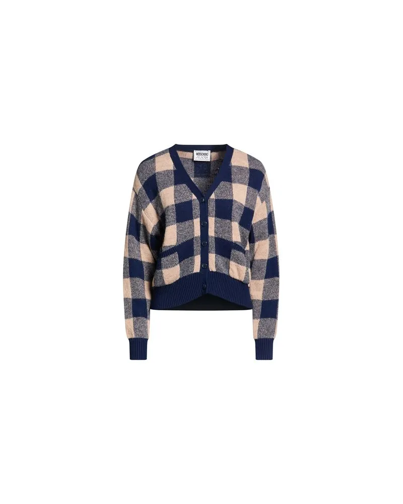 Moschino STRICKWAREN - Strickjackenauf YOOX.COM Blau
