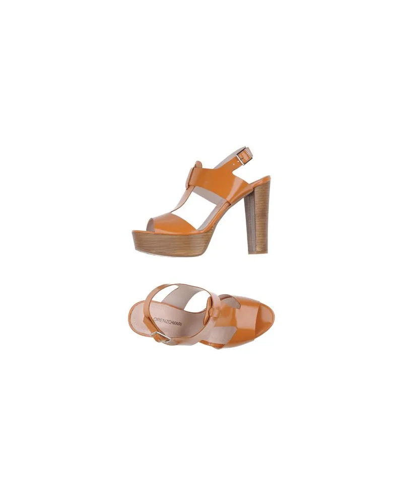 Lorenzo Mari SCHUHE - Sandalenauf YOOX.COM Kamel