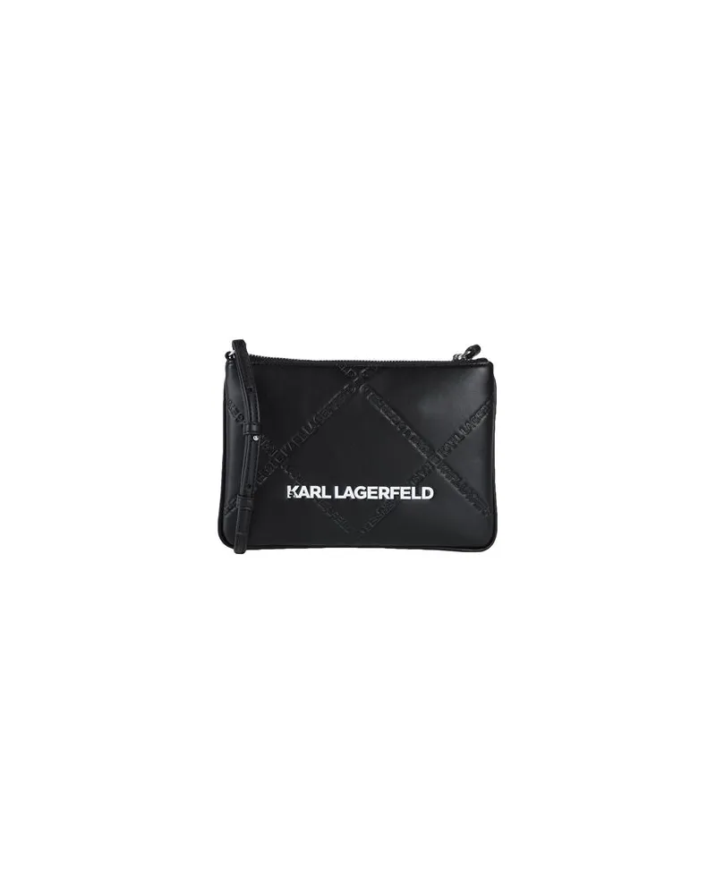 Karl Lagerfeld K/SKUARE EMBOSSED POUCH  - TASCHEN - Handtaschenauf YOOX.COM Schwarz