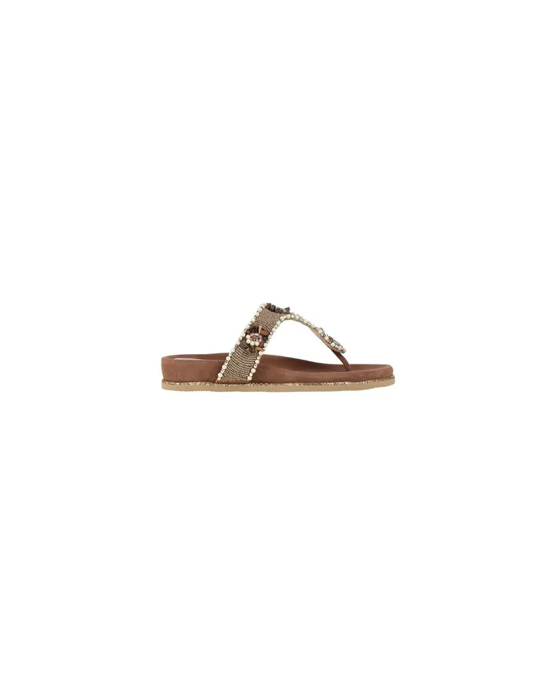 Divine Follie SCHUHE - Zehentrennerauf YOOX.COM Khaki