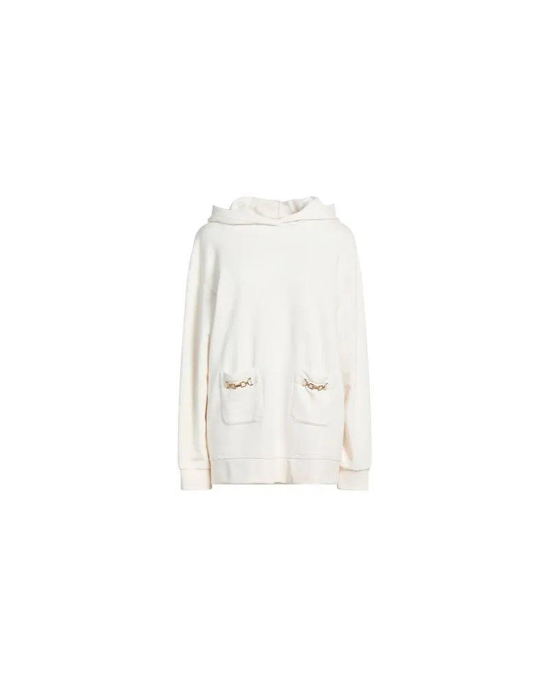 Elisabetta Franchi TOPS - Sweatshirtsauf YOOX.COM Elfenbein