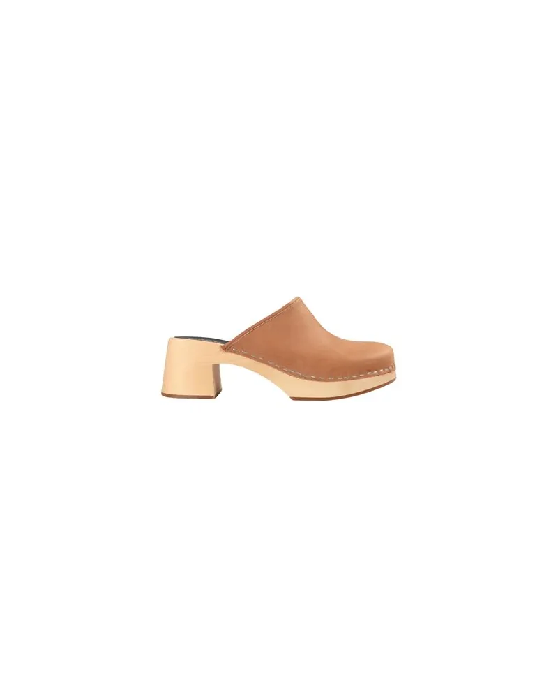 Swedish Hasbeens Nature Clog - SCHUHE - Mules & Clogsauf YOOX.COM Kamel