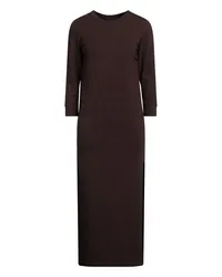 Norma Kamali Midi-Kleid Dunkelbraun