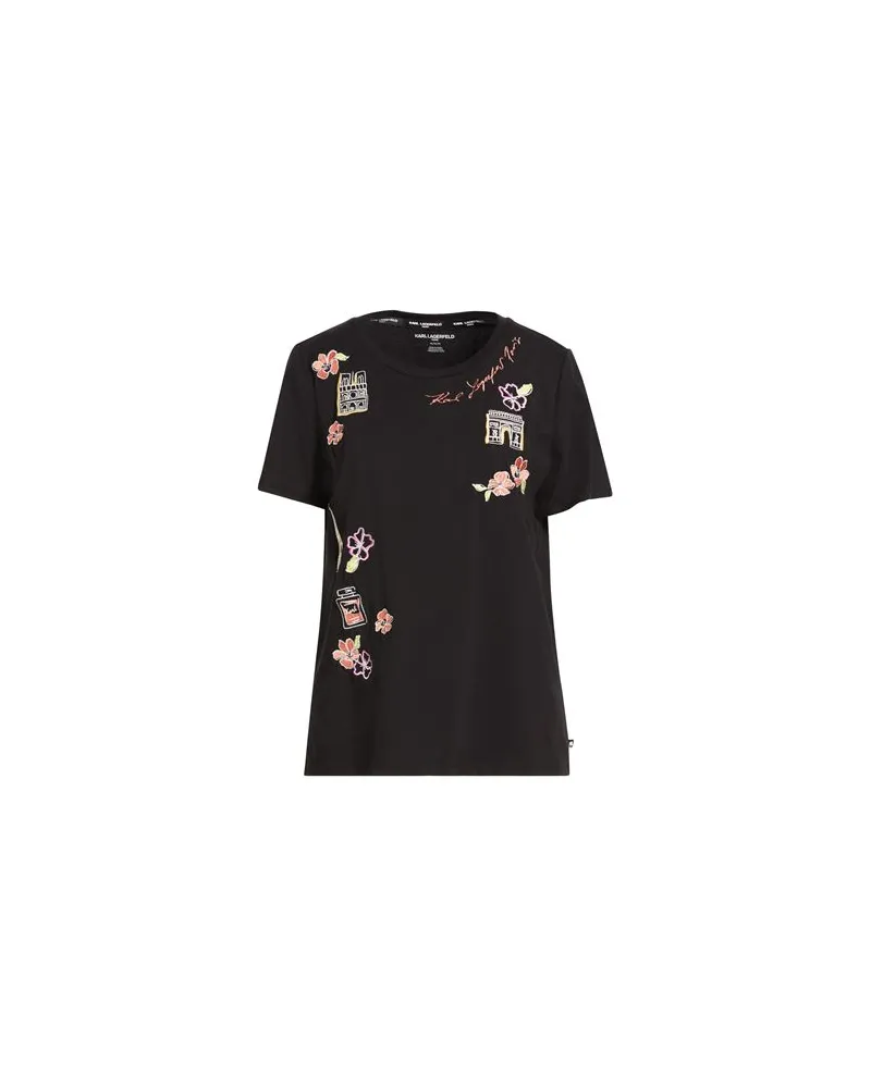 Karl Lagerfeld TOPS - T-shirtsauf YOOX.COM Schwarz