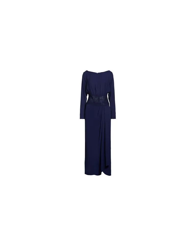 Luisa Spagnoli KLEIDER - Maxi-Kleiderauf YOOX.COM Marineblau