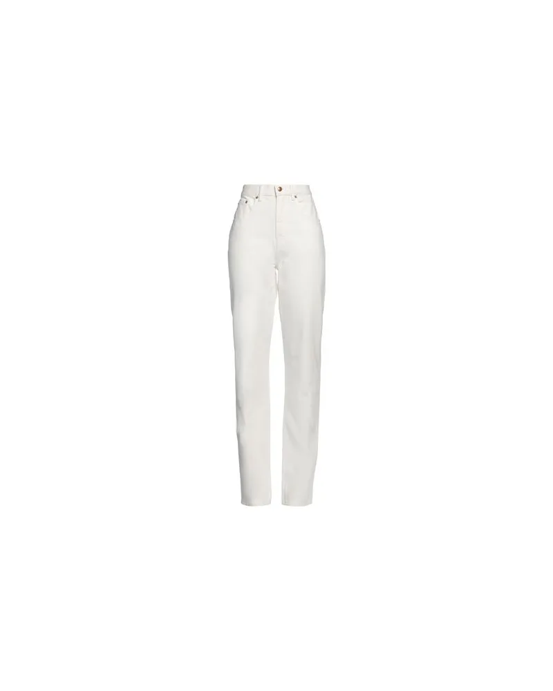 Tory Burch HOSEN & RÖCKE - Jeanshosenauf YOOX.COM Elfenbein