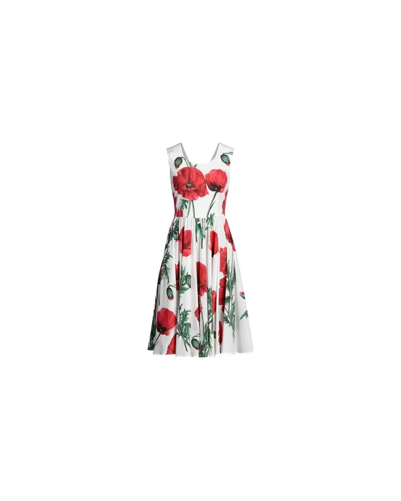 Dolce & Gabbana KLEIDER - Midi-Kleiderauf YOOX.COM Weiß