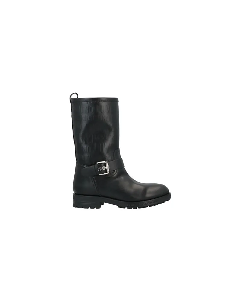 Moschino SCHUHE - Stiefelettenauf YOOX.COM Schwarz