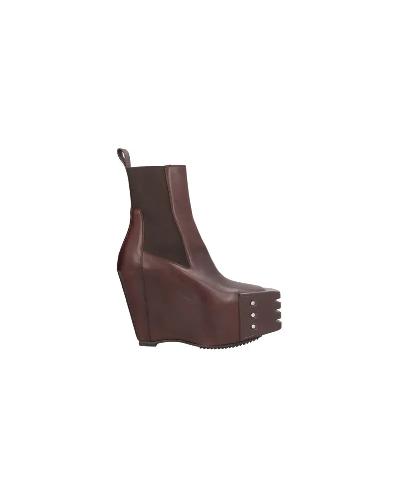 Rick Owens SCHUHE - Stiefelettenauf YOOX.COM Schokobraun
