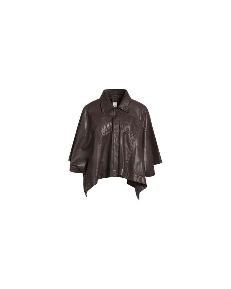 Bully JACKEN & MÄNTEL - Capesauf YOOX.COM Dunkelbraun