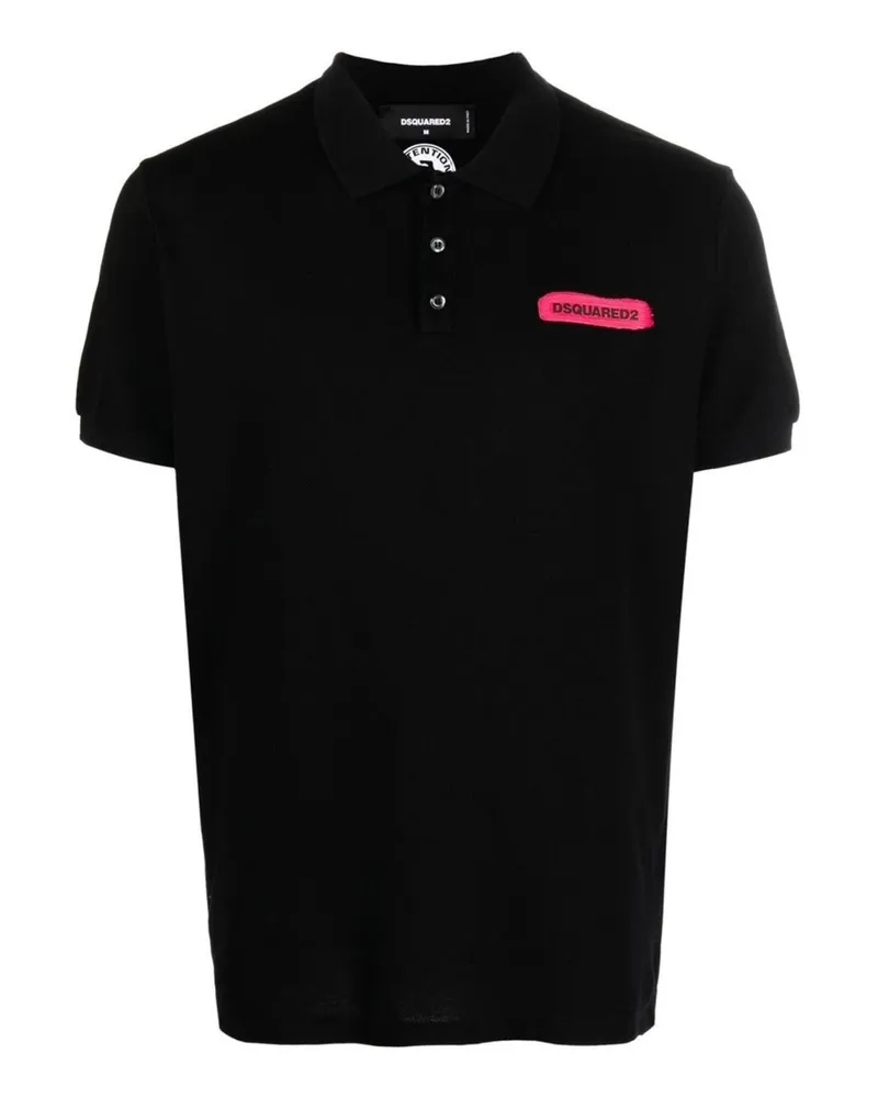 Dsquared2 Poloshirt Schwarz