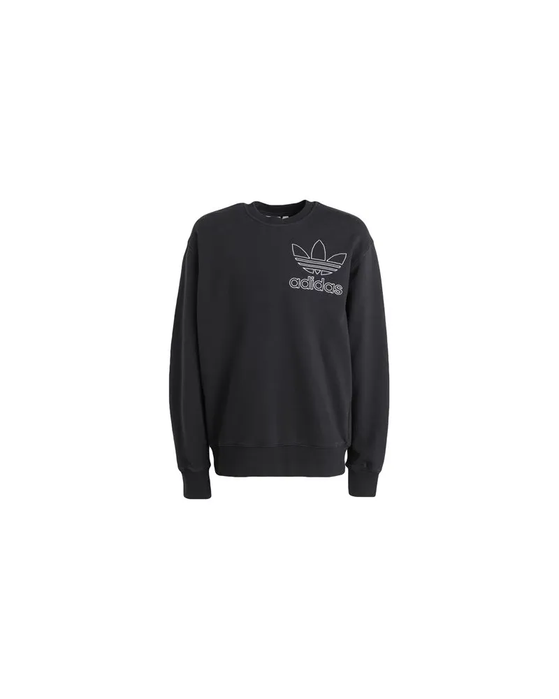 adidas OUTL TREF CREW  - TOPS - Sweatshirtsauf YOOX.COM Schwarz