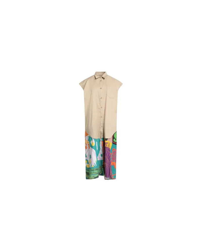 Department 5 KLEIDER - Midi-Kleiderauf YOOX.COM Beige