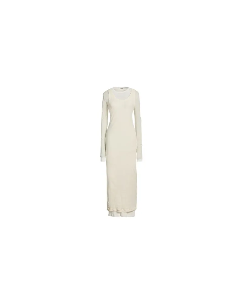 Jil Sander KLEIDER - Maxi-Kleiderauf YOOX.COM Cremeweiß
