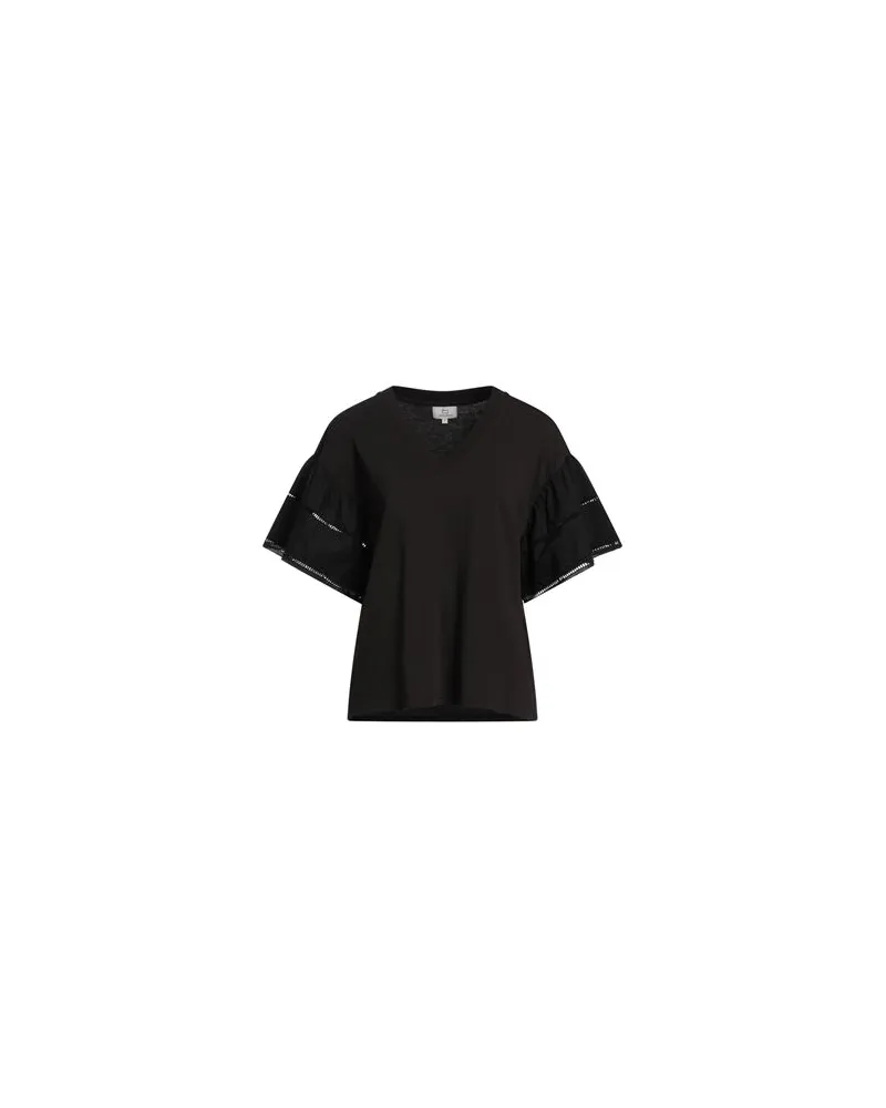 Woolrich LAKESIDE T-SHIRT   - TOPS - T-shirtsauf YOOX.COM Schwarz