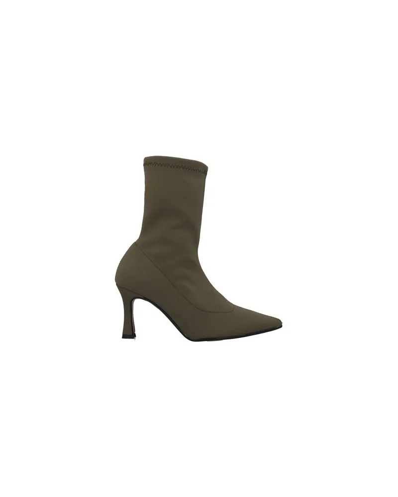 Divine Follie SCHUHE - Stiefelettenauf YOOX.COM Militärgrün